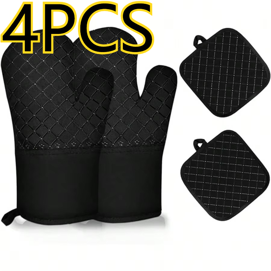 Heat Resistant Glove - 4 luvas de silicone para forno