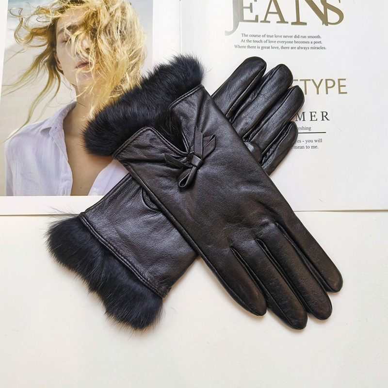 Leather Driving Glove - Novas luvas de pele de carneiro