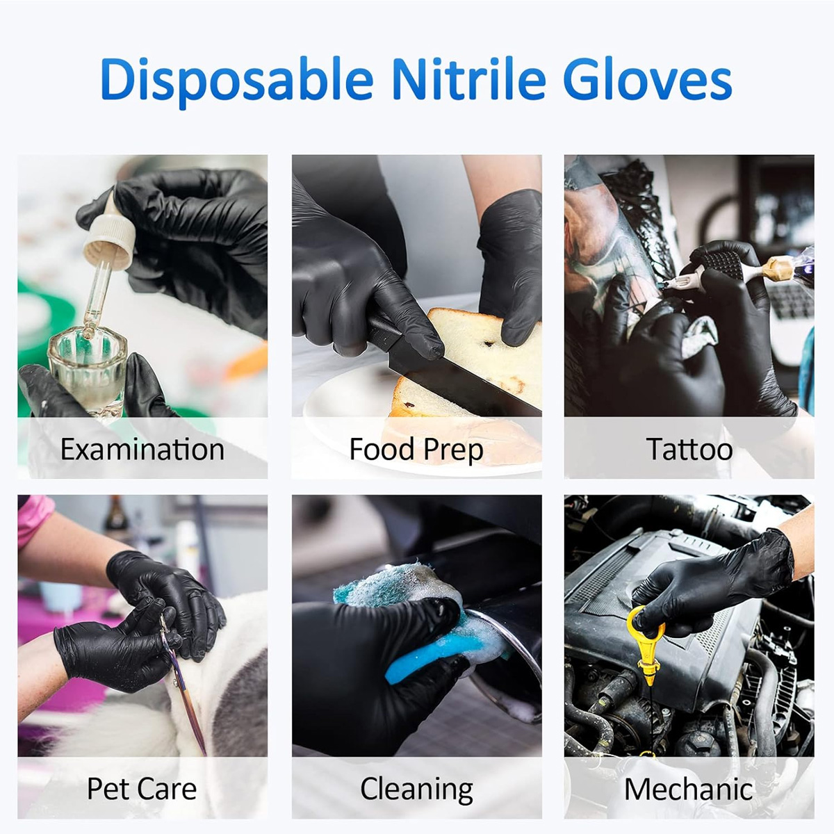 10/50 pçs luvas descartáveis d - Latex Disposable Glove avaliação e preço