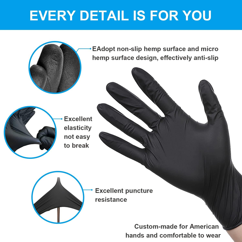 Luvas descartáveis de nitrilo, - Latex Disposable Glove avaliação e preço