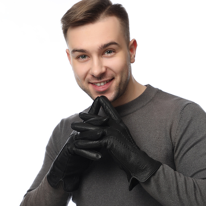 Luvas masculinas de couro sint - Wool Glove Lined avaliação e preço